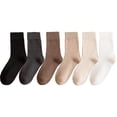 thumbnail image 1 of Holzlrgus Women's Crew Socks for Ladies Women Cotton Above Ankle Boots Slippers Long Calf Socks Size 6-9, 1 of 4