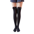 thumbnail image 1 of Holzlrgus Women's Satin Bow Stockings Thigh High Over Knee Stockings, 1 of 3