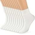 thumbnail image 1 of Holzlrgus Women's Soft Cotton Crew Socks, White (10 Pack), 1 of 7