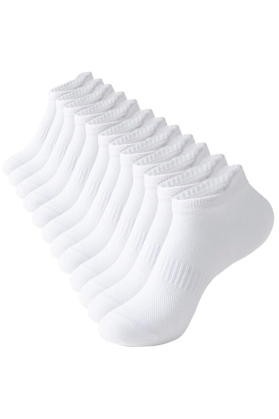 Womens Ankle Socks Athletic Running Low Cut Socks With Tab 6 Pairs