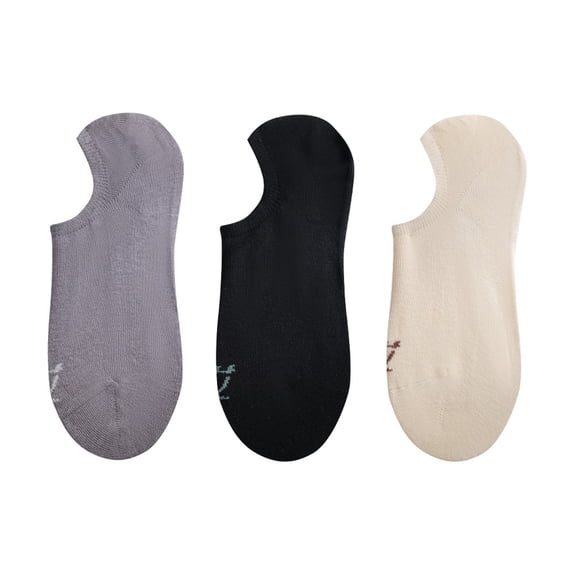 Holzlrgus Wormwood Socks , Breathable socks for Women Men , Boat Socks with Silicone , Solid Color Socks , Size One Size , 3 Pairs