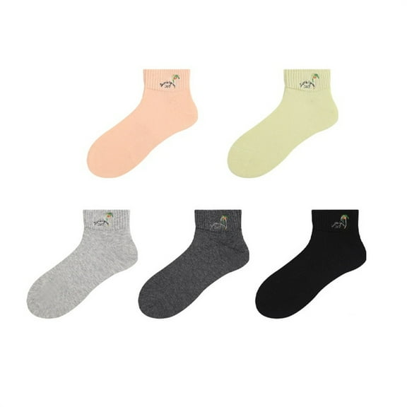 Holzlrgus womens socks ankle , no show socks womens , cotton socks for women , socks for women , Size Uniform size , 5 Pairs