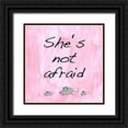 thumbnail image 1 of Holzner, Renate 12x12 Black Ornate Wood Framed with Double Matting Museum Art Print Titled - She is not afraid, 1 of 4