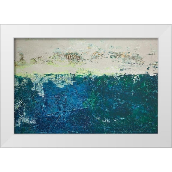 Holzner, Renate 14x11 White Modern Wood Framed Museum Art Print Titled - Türkis mit Gold