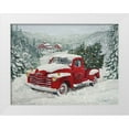 thumbnail image 1 of Holzner, Renate 32x25 White Modern Wood Framed Museum Art Print Titled - X-Mas Truck Pine Wood, 1 of 4