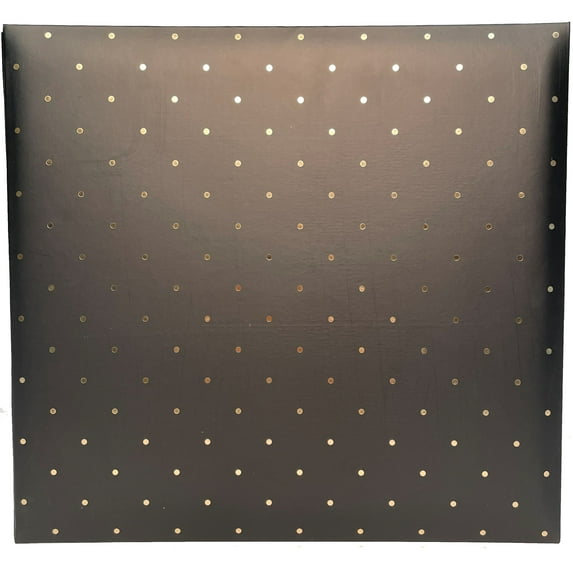 Hom Essence Black w/ Gold Foil Dots Scrapbook with 12 "x 12" Top Loaded Pages. Stores photos or memorabilia.