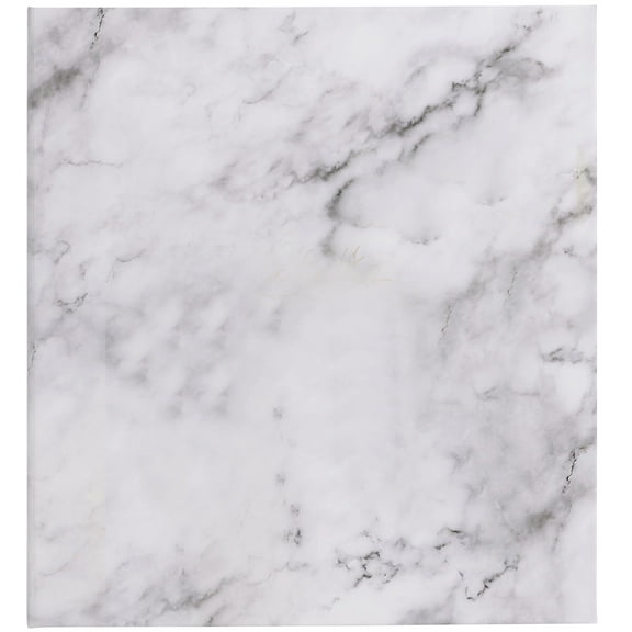 Hom Essence Magnetic 3-Ring Photo Album, Printed Marble, holds up to 8" x 10" photos