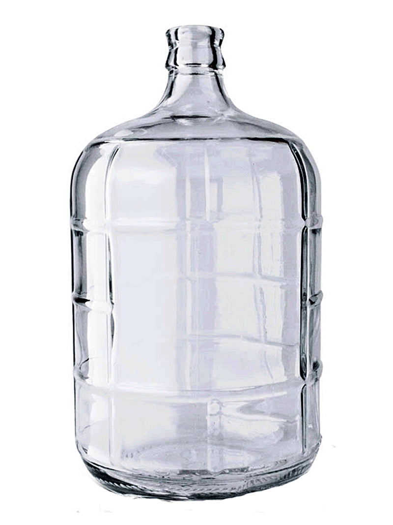 HomArt 3 Gallon Clear Glass Water Jug, Classic Industrial Carboy for Decoration