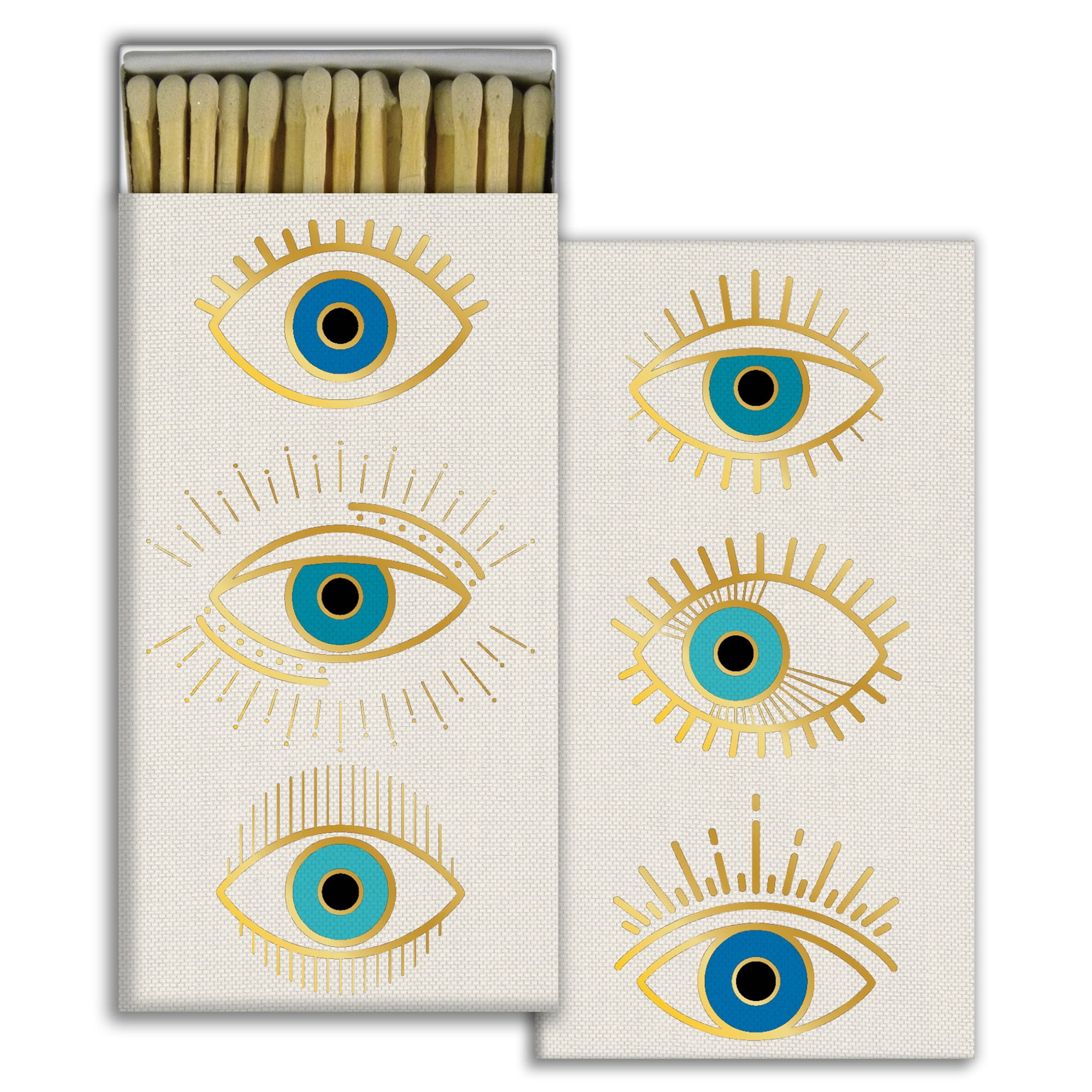 Artistic Eyes Design Reusable Match Box Set