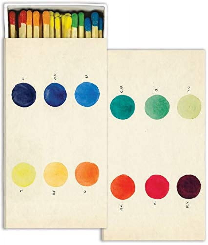 Rainbow Colorful Long Matches in Decorative Box Set