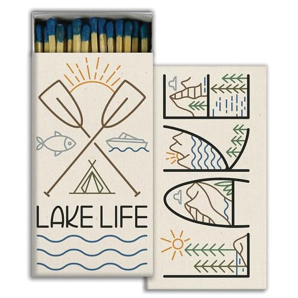 Lake Life Nature-Inspired Decorative Matchbox Set