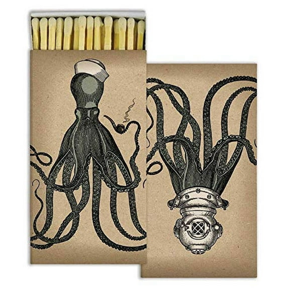 HomArt - Match Box Set of 2 - Octopus - White