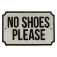 thumbnail image 1 of HomArt No Shoes Please Cast Iron Sign, 1 of 3