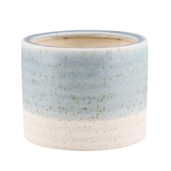 HomArt Small Isle Cachepot, Ceramic, Light Blue