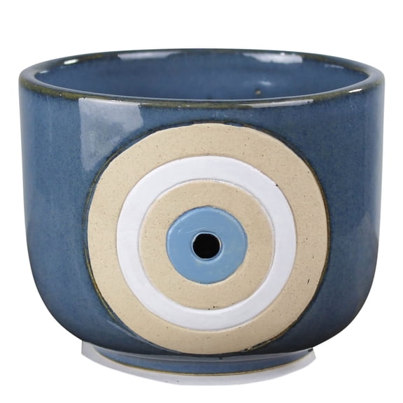 HomArt The Eye Cachepot, 4.75-inch Height, Ceramic