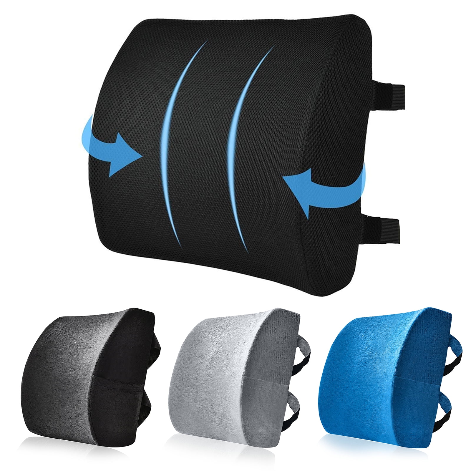 HomChum Back Support for Office Chair Memory Foam Lumbar Pillow