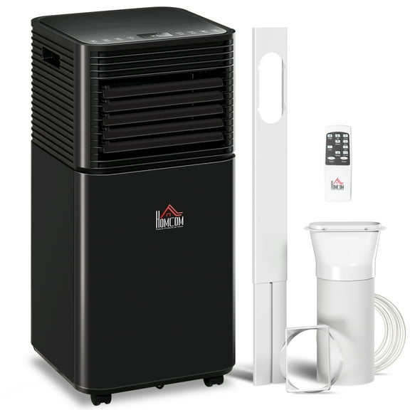 HomCom 19.2L 441 sq. ft. Portable Dehumidifier in Black - Sleep Mode