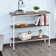 thumbnail image 1 of HomCom 3-Tier Industrial Style Storage Metal Wooden Shelf with a Robust Multi-Functional Design & Adjustable Feet, 1 of 10