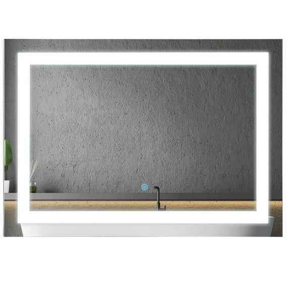 HomCom 31.10" x 23.23" Wall Mirror, White