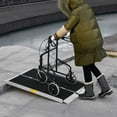 thumbnail image 1 of HomCom 4' Portable Wheelchair Ramp/Aluminum Threshold Mobility Single-Fold for Scooter with Carrying Handle, 1 of 9