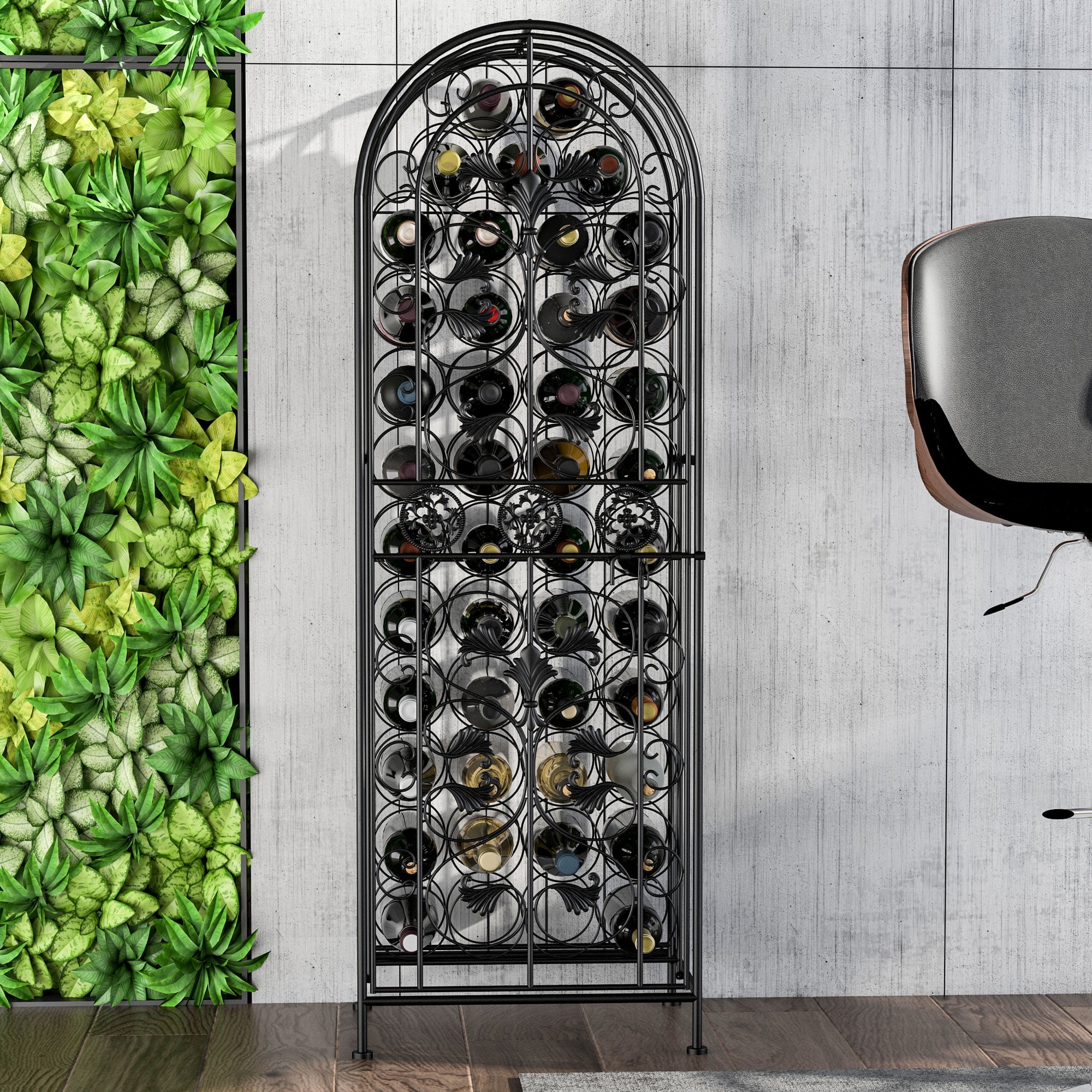 Renaissance wrought iron wine jail sales