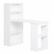 HomCom 47" Modern Office Compact Computer Crafting Hobby Desk Bookcase Hutch