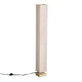 HomCom 48" Modern Free Standing Rectangle Floor Lamp With Linen Shade ...
