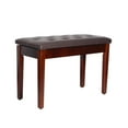 thumbnail image 1 of HomCom Birchwood Tufted Bench, Brown, 1 of 8