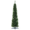 thumbnail image 1 of HomCom Green Hinged Fir Slim Noble Hinged Artificial Christmas Tree, with Realistic Plastic Branches including 390 Tips 6', 1 of 13