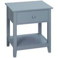 thumbnail image 1 of HomCom Modern Style Bedside End Table with Drawer and Storage Shelf for Bedroom, or Living Room, Gray, 1 of 8
