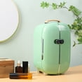 thumbnail image 1 of HomCom Portable Skincare Mini Refrigerator, Green, 12L, 1 of 9