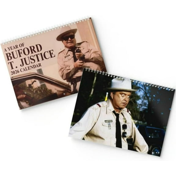 HomFairy Sheriff Buford Inspired Wall Calendar 2026, Smokeyy and the Badiit Theme, Funny Nostalgic Wall & Desk Calendar, Unique Christmas & Holiday Gift Idea
