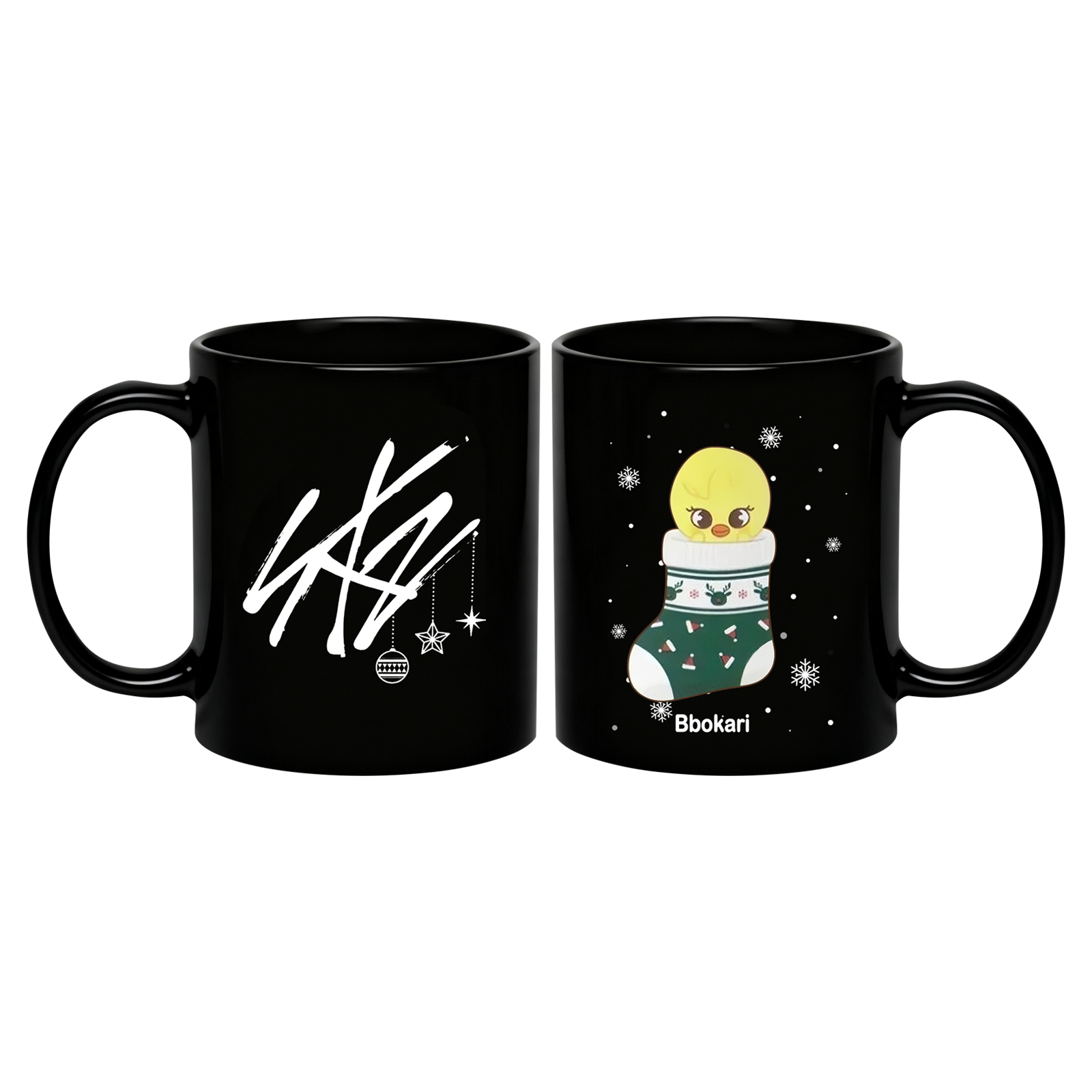 HomFairy Stray-Kids Coffee Mug, skz Themed Black Cup, Cute Pop Festive ...