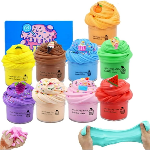 HomFairy Super Clay Slime DIY Soft & Squishy Clay Scented Slime Sensory 𝐂lay, Super 𝐂lay 𝐒lime, Moldable Modeling 𝐂𝐥𝐚𝐲𝐬 Kit, Non-Sticky Stretchy