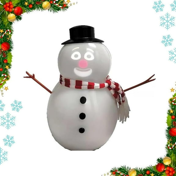 HomFairy Talking Animated Blink Snowman, Animated Talking Snowman, Fun Singing Dancing Interactive Christmas Decoration, for Christmas Home Decor