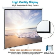 HomGarden 120inch Projection Screen 11 Movie Projector, Foldable 4K Ultra HD Active 3D, Ceiling Wall Mount