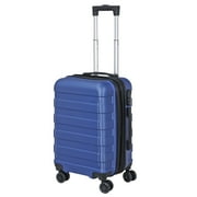 HomGarden 22-inch Carry on Luggage Hardside Expandable Travel Suitcase Spinner TSA Lock Blue