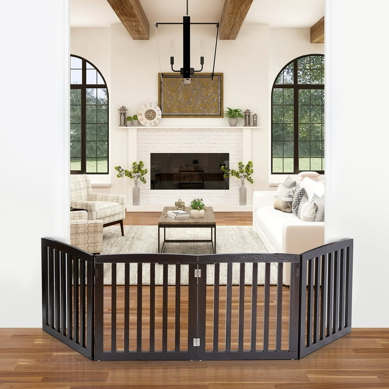 HomGarden 24'' Height Pet Dog Gate Folding Panels for Doorways