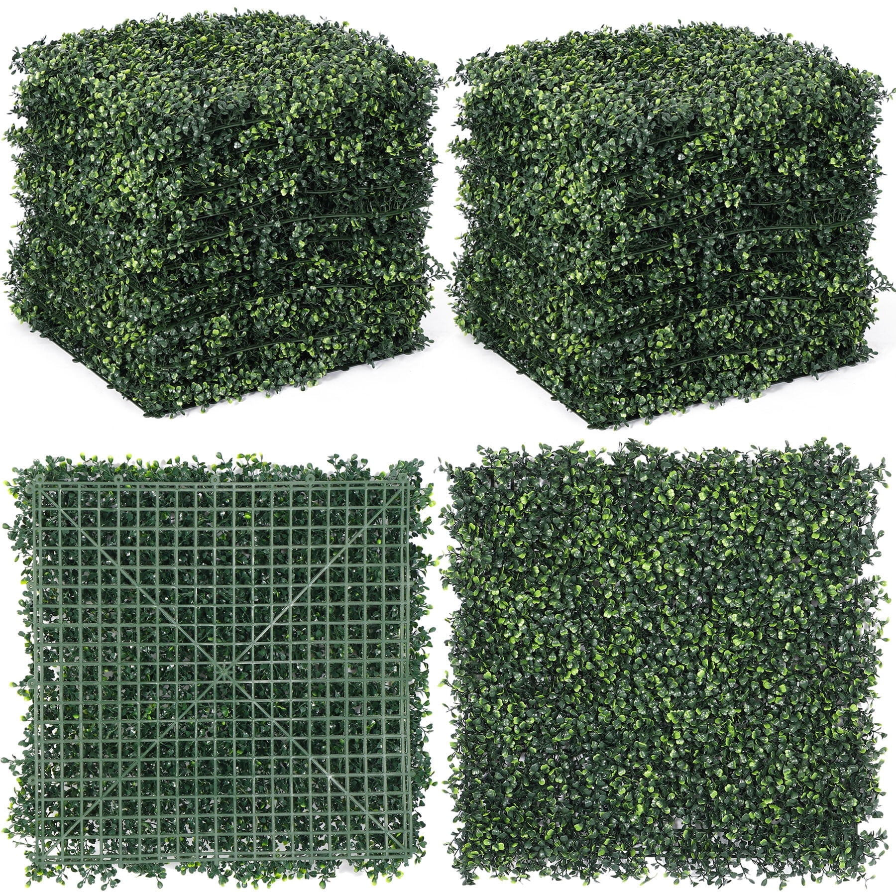 19+ Privacy Plant HomGarden 24PCS 19"x 19" Artificial Boxwood Panels Faux Privacy Hedge
