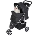 thumbnail image 1 of HomGarden 3 Wheel Foldable Pet Stroller for Small Dog Max. 33LBS W/Storage Basket, 1 of 13
