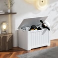 HomGarden 30Inch MDF Child Toy Chest 150L Storage Box W/Safety
