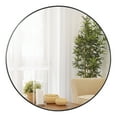 thumbnail image 1 of HomGarden 36'' Circle Wall Mirror Modern Black Framed Round Mirror Home Bathroom, 1 of 10