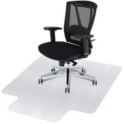 HomGarden 36"x 48" Clear Office Chair Mat Under Desk PVC Mat W/Lip for Hardwood Floor