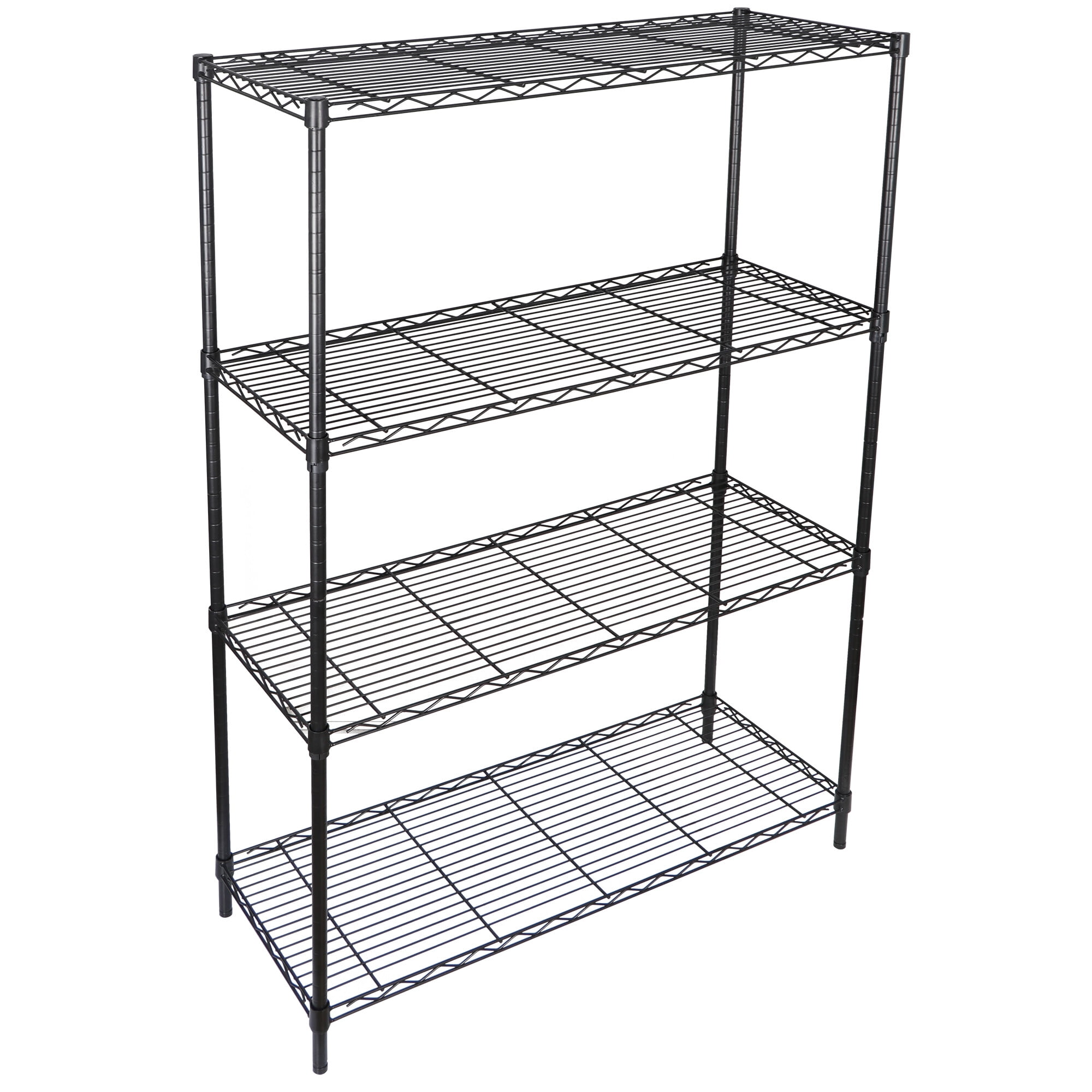 FUNKOL 3-Tier Silver Kitchen Shelf Simple Deluxe Heavy Duty Steel Storage Shelf Unit Multifunctional Cart