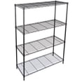 thumbnail image 1 of HomGarden 4-Tier Wire Shelving Storage Unit, Heavy-Duty Organizer Wire Rack W/ Adjustable Shelves, 320lbs Capacity, 1 of 10