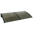 thumbnail image 1 of HomGarden 40’’ x 80’’ Outdoor Window Front Door Awnings Canopy W/ Bracket, Brown, 1 of 10