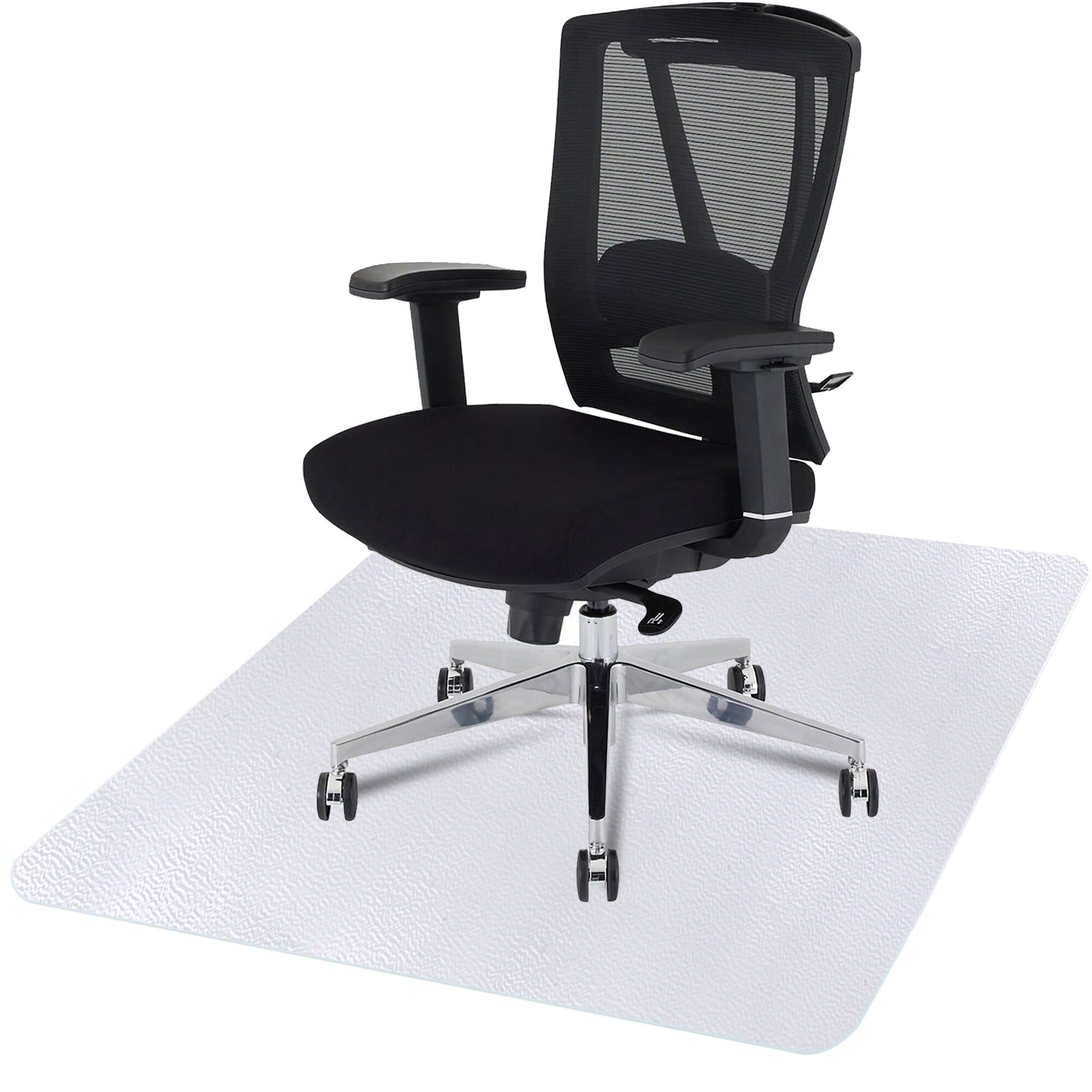 HomGarden 46"x 60" Clear Office Chair Mat Under Desk Plastic Mat for Hardwood Floor