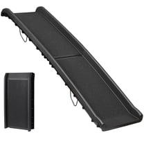 Portable Step Ramp With Railing PawHut 61 Inches Folding Dog Ramp for Car, Truck, SUV, Portable Pet ...