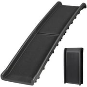 HomGarden 62-inch Folding Dog Ramp 150LBS Non-Slip Pet Car Ramp for Truck SUV Doorstep Porch Black