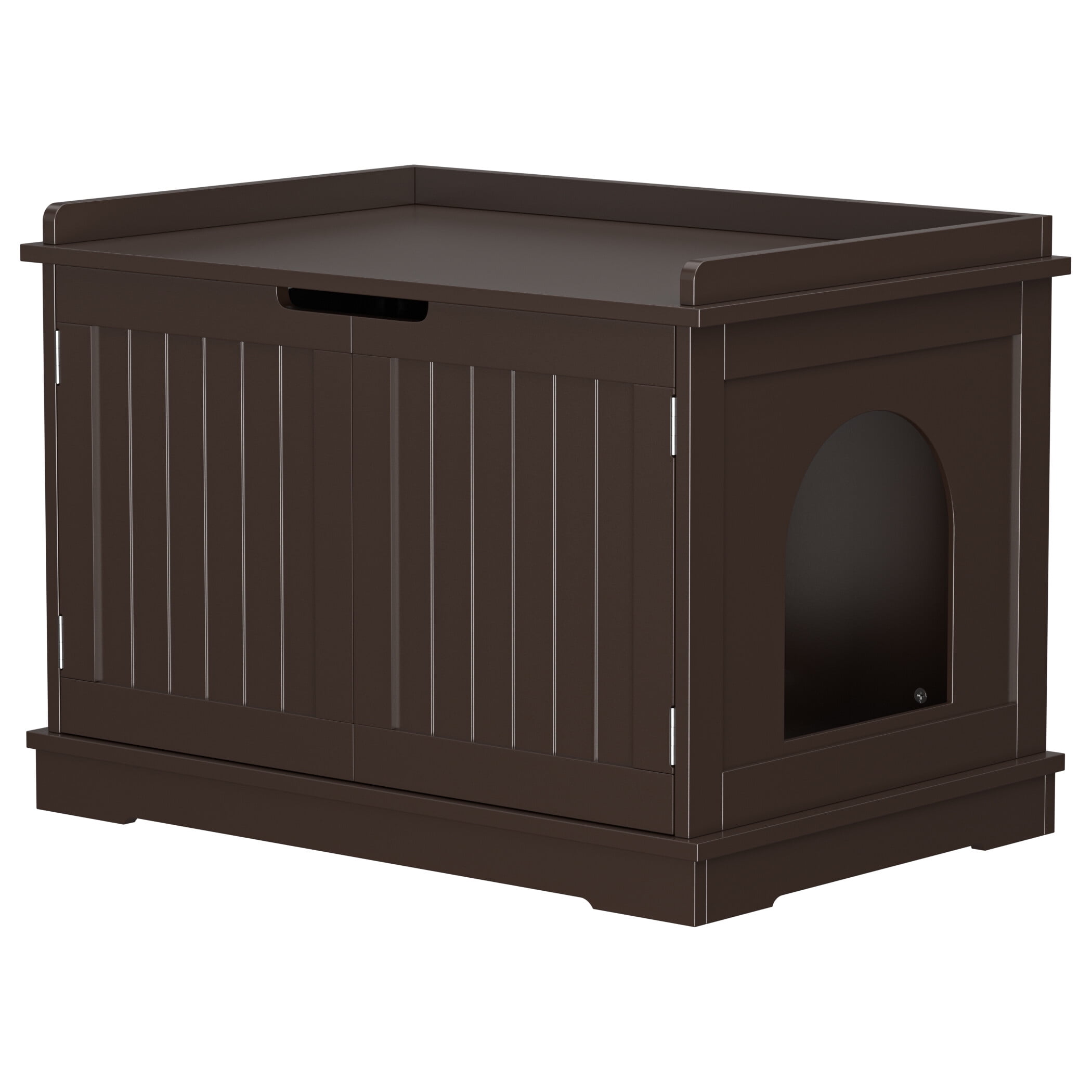 HomGarden Multifunctional Cat Washroom Bench Cat Litter Box Enclosure